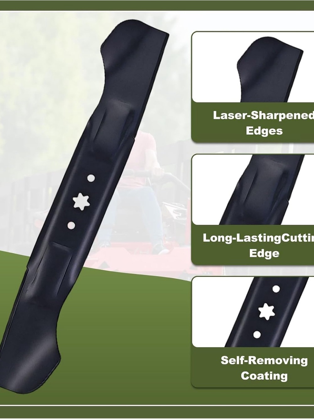 2 Lawn Mower Blades for Cub Cadet XT1-LT46 – 23¼” Length